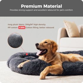 Dog Bed Large Sized Dog, Fluffy Dog Bed Couch Cover, Calming Large Dog Bed, Washable Dog Mat for Furniture Protector,Perfect for Small, Medium and Lar