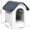 Dog House Gray 23.2"x29.5"x26" Polypropylene