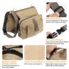 Pet Dog Backpack Hound Hiking Camping Saddle Bag Cotton Canvas For Medium Large Dog