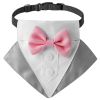 wedding suit dog collar pet saliva towel dog wedding triangle scarf